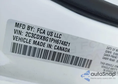 2023 Dodge Charger Sxt from USA, damaged, VIN 2C3CDXBG1PH674821